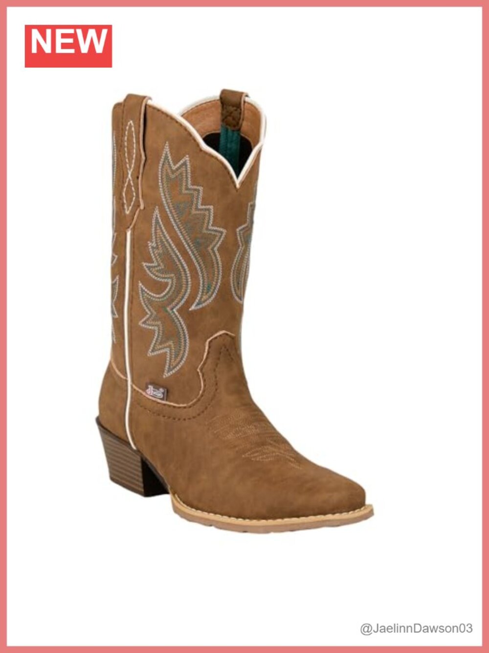 Justin Gypsy Dezi Leather Cowhide Top Western Boots Mid-Calf